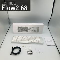 LOFREE ロフリー Flow2 68 OE928 シルバー ロープロファイル メカニカルキーボード Surferリニアスイッチ アルミボディ 3モード Bluetooth 2.4GHz 有線 QMK/VIA対応 Windows/Mac 英語配列 技適