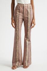 サンク セプト レディース シューズ ブーツ・レインブーツカット ジーンズ Cinq Sept Pepper Paisley Bootcut Jeans AMOUR PINK MULTI ピンク