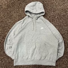 XXL NIKE スウッシュ グレー フーディー