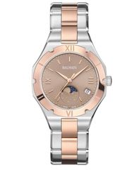 バルマン レディース アクセサリー 腕時計 Tシャツ Womens Be Balmain Moonphase TwoTone Stainlessteel Bracelet Watch 33mm Two