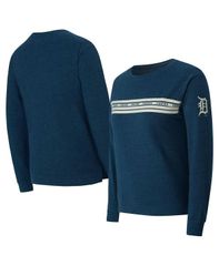 コンセプツ スポーツ レディース トップス Tシャツ パイル Conceptsport Womens Navy Detroitigers Birch French Terry Long Sleeve