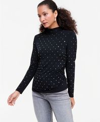 アイエヌシー インターナショナル コンセプト レディース トップス シャツ モックネック INC International Concepts Womens Mock Neck Embellished