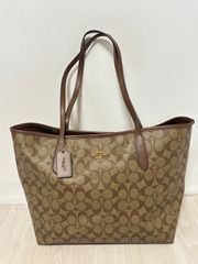 coach コーチ トートバッグ シグネチャー ブラウン 5696