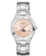 バルマン レディース アクセサリー 腕時計 Tシャツ Womenswiss Quartz Be Balmain Moonphase Silver Stainlessteel Watch 33mm Si