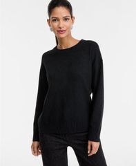 アイエヌシー インターナショナル コンセプト レディース アウター ニット・セーター クルーネック リブ INC International Concepts Womens RibbedTrim Cr