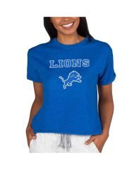 コンセプツ スポーツ レディース アウター パーカー・スウェット パイル シャツ Conceptsport Womens Blue Detroit Lions TriBlend Mainstream