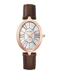 バルマン レディース アクセサリー 腕時計 レザー Balmain Womenswiss Hautelegance Brown Leather Watch 26x31mm Brown ブラウン