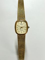 SEIKO EXCELINE セイコー エクセリーヌ レディース 腕時計 1221-5410 ゴールド クォーツ 不動品