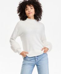 アイエヌシー インターナショナル コンセプト レディース アウター パーカー・スウェット モックネック セーター 長袖 INC International Concepts Womens Mock N