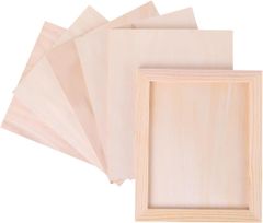 特価商品 木製パネル キャンバス Chocople 木製 画板 キャンバスボード 画材 長方形 6個セット 20cm×30cm