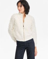 アイエヌシー インターナショナル コンセプト レディース アウター ニット・セーター カーディガン INC International Concepts Womens FuzzyKnit FullZi