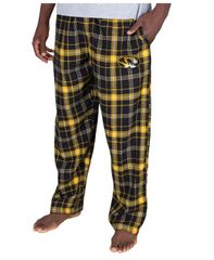 コンセプツ スポーツ メンズ ボトムス カジュアルパンツ Conceptsport Mens BlackGold Missouri Tigers Ultimate Flannel Pants Blac