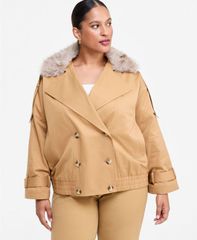 アイエヌシー インターナショナル コンセプト レディース アウター ジャケット・ブルゾン INC International Concepts Womens DoubleBreasted Remova