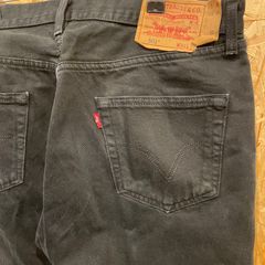 リーバイス 501 ブラックデニムパンツ W36 L32 ボタンフライ ブラックジーンズ 後染め 黒 アメカジ ストリート メンズ ユニセックス