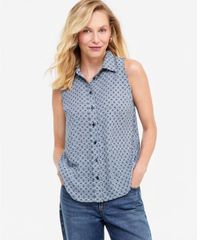 アイエヌシー インターナショナル コンセプト レディース トップス シャツ プリント ノースリーブラウス INC International Concepts Womensleeveless Butt
