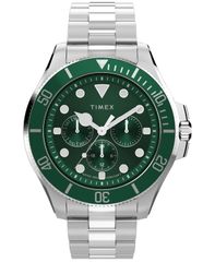 タイメックス メンズ アクセサリー 腕時計 Tシャツ Timex Mens Harborside Coast Quartz SilverTone Stainlessteel Watch 43mm Si