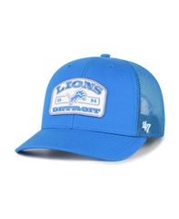 47 ブランド メンズ アクセサリー 帽子 47 Brand Mens Blue Detroit Lions Roadway Adjustable Trucker Hat Blue ブルー
