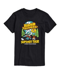 エアウェーブス メンズ トップス Tシャツ グラフィック AIRWAVES Mens Instant Message Road Trippersummer Tour Graphic TShirt Bl