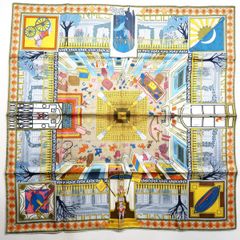 新品同様・ 미사용 HERMES エルメス スカーフ カレ90 シルク100％ 小物 雑貨 NK8