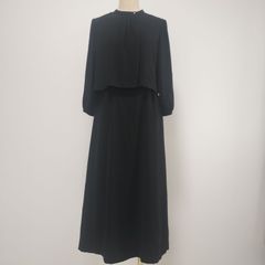 CREA noir 東京ソワール 礼服 ブラックフォーマル 7号 원피스 黒 S