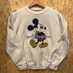 Disney ディズニー ミッキーマウス Walt Disney World クルーネック スウェット トレーナー オートミール