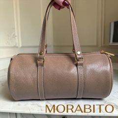 MORABITO 모라비토 가죽 핸드백 베이지 가죽 프랑스 제 사피아노
