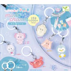 신품 미개봉 つぶらな瞳の仲間達 mineチャーム 全6種コンプリート カプセル入り 가챠 がちゃがちゃ カプセルトイ エール 가챠 가챠 コンプリート マインチャーム うーぱーるーぱー なまがき めんだこ ぺんぎん くりおね かに