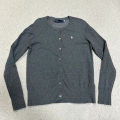 POLO RALPH LAUREN ポロラルフローレン カーディガン グレー レディース M