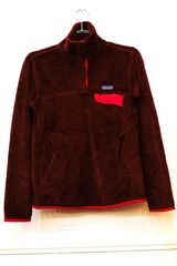 Womens Used 00s Patagonia Re Tool SnapT Wine Red Fleece jacket Size S 古着