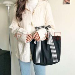 トートバッグ レディース 大きめ シンプル ミニバッグ リボンバッグ キャンバスバッグ ホワイト ブラック 軽量 ランチ キャンバス 可愛い トート 布 おしゃれ リボン 白 黒 ミニトート かばん 鞄 バッグ