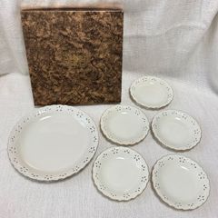 SB⭐︎ Adam&Eve アダムアンドイブ 盛鉢 小鉢 6点セット 金彩 レース透かし