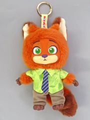중고 ぬいぐるみマスコット・ぬいぐるみバッジ Nick Casual Outfit ニックのカジュアル☆ 「TOP TOY ディズニー ズートピア ニックとジュディの成長旅 ぬいぐるみ シリーズ ぬいぐるみキーホルダー 」