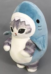 [Used] Stuffed toy Shark Nyan (Osumashinyan) BIG stuffed toy ~Stands well~ "mofusand"