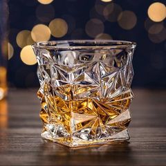 ウイスキーグラス ロックグラス オシャレ グラス ウイスキー ガラスグラス クリスタルグラス 300ml 2個セット