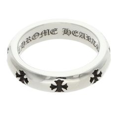 クロムハーツ NEGATIVE CH PLUS ネガティブCHプラス シルバーリング メンズ 18号