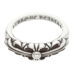 クロムハーツ BABY CLASSIC ベイビークラシックフローラルクロス シルバーリング メンズ 15号