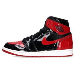 ナイキ AIR JORDAN 1 HIGH OG PATENT BRED 555088-063 エアジョーダン1ハイオージーパテントブレッドスニーカー メンズ 28.5cm
