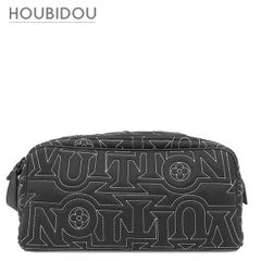 ルイヴィトン LOUIS VUITTON ポーチ LVスノー ドップ キット ナイロン レザー ブラック ブラック金具 ロゴ 刺繍 トラベルポーチ M21435 不明 保存袋 중고