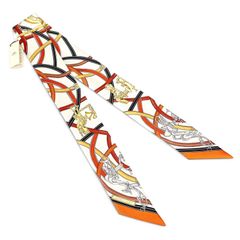 미사용 品 HERMES エルメス ツイリー HARNAIS LEGENDAIRE 伝説のハーネス シルク100% スカーフ マルチ フランス製 レディース 箱付き