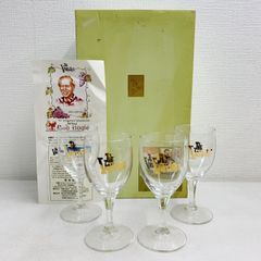 希少品 未使用品 ザ・ベンチャーズ The Ventures ワイングラス 4個 セット まとめ ゴールド ロゴ入り コップ グラス 食器 キッチン コレクション