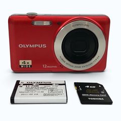 OLYMPUS VG-110 コンパクトデジタルカメラ レッド デジカメ 4.8-19.2mm 1:2.9-6.5 オリンパス 17102690