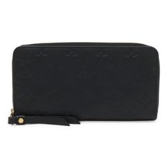 LOUIS VUITTON ルイ ヴィトン モノグラムアンプラント ジッピーウォレット ラウンドファスナー 長財布 レザー ノワール 黒 ブラック M61864