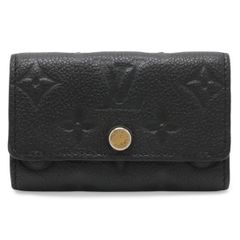 LOUIS VUITTON ルイ ヴィトン モノグラムアンプラント ミュルティクレ6 6連キーケース レザー ノワール 黒 ブラック ゴールド金具 M64421