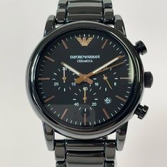 EMPORIO ARMANI エンポリオアルマーニ CERAMICA セラミカ メンズ クォーツ 腕時計 クロノグラフ 本体のみ AR-1509