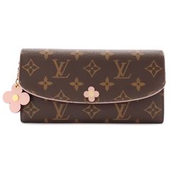 LOUIS VUITTON ルイ ヴィトン モノグラム ポルトフォイユ エミリー フラワーモチーフ 2つ折長財布 二つ折り ローズバレリーヌ ピンク M64202