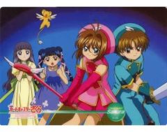 중고 キャラカード キャラクター C-09 桜＆小狼＆苺鈴＆知世＆ケルベロス 「劇場版 카드캡터 체리 封印されたカード カードコレクションL」