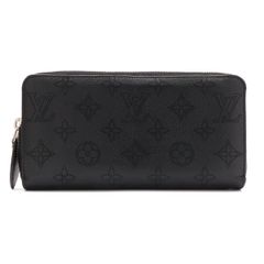 LOUIS VUITTON ルイ ヴィトン モノグラムマヒナ ジッピーウォレット ラウンドファスナー 長財布 レザー ノワール 黒 ブラック M61867