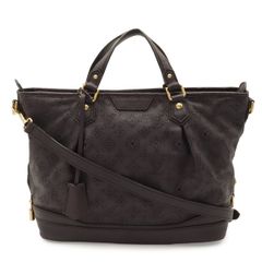 LOUIS VUITTON ルイ ヴィトン モノグラムマヒナ ステラPM トートバッグ ハンドバッグ 2WAY ショルダーバッグ レザー パープル 紫 M93983