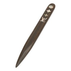 LOUIS VUITTON ルイ ヴィトン ペーパーナイフ モノグラム ウッド 木製 シェル ノベルティ 非売品