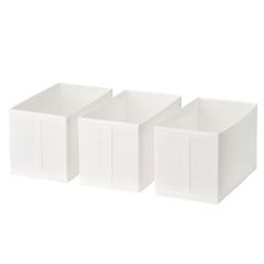 新品 IKEA SKUBB スクッブ ボックス, ホワイト, 31x55x33 cm （40290371）